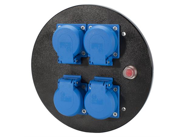 SCHILL Front panel, 4 sockets for GT310 4-fach socket 230V 