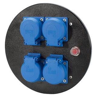 SCHILL Front panel, 4 sockets for GT310 4-fach socket 230V