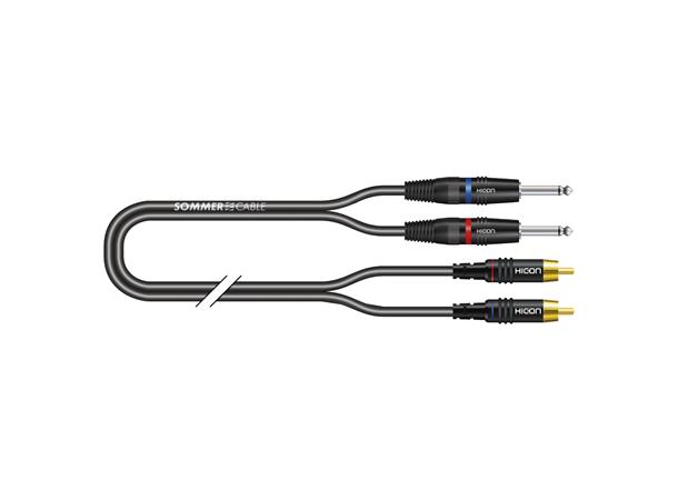 Stereo split cable SC-Onyx Stereo split cable SC-Onyx, jack / RCA 