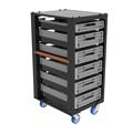 Storage cart height 110 with set C and top lid