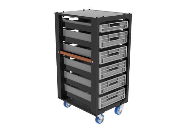 Storage cart height 110 with set C and top lid