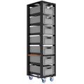 Storage cart height 203 with set D and top lid