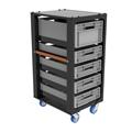 Storage cart height 110 with set B and top lid