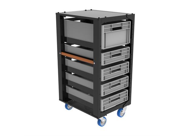 Storage cart height 110 with set B and top lid