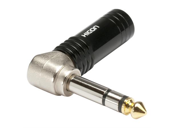 HICON-JacknPlug 6,3  90 Grad HICON jack (6,3mm)  3-pole