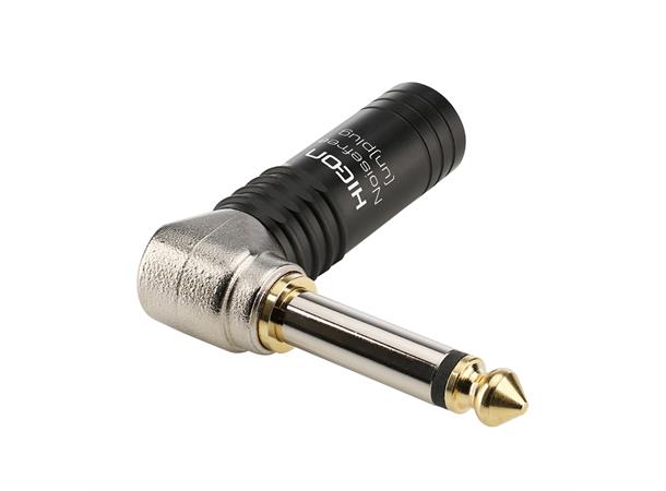 HICON JacknPlug  NOISEFREE 90° HICON Jack (6,3mm) NOISEFREE  2-pole