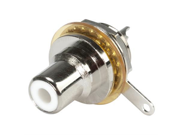 Installation socket solderversion HICON RCA, 2-pole , metal 