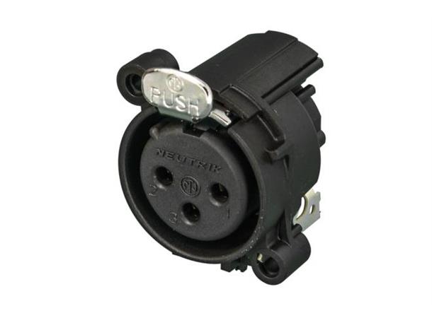 Neutrik NC3FAH1 XLR chassis 3P hun horisontal PCB 