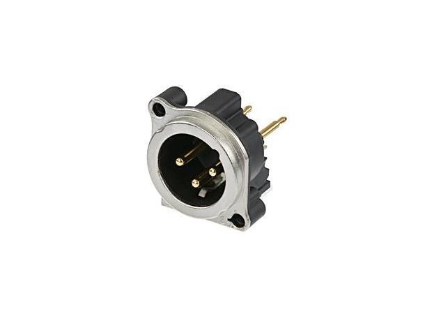 Neutrik NC3MBAV XLR chassis 3P Han  3p Han Panel PCB