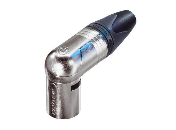 Neutrik NC4MRX XLR plugg 4P Han Nikkel Vinkel 