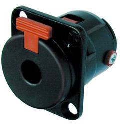 Neutrik NJ3FP6C-BAG Jack chassis 3P Sort med lås