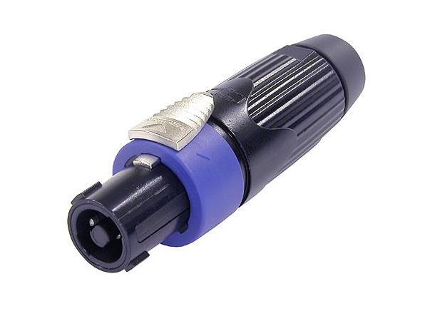 Neutrik NLT4FX-BAG Speakon plugg 4P Hun Sort låsbar 
