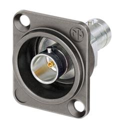Neutrik UHD BNC D Chassis Feedthrough 75 Ohm Isolated