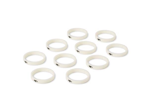 HICON HI-XC-40-WS Nr.ring for XLR 10 stk, merket "4". For HICON XLR