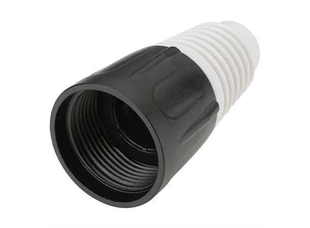 HICON HI-XCAP9 metall ende for XLR For HICON XLR. Hvit cap