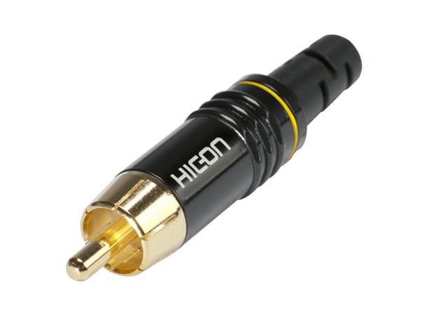 KabelPlug - ge HICON RCA, 2-pole , metal 