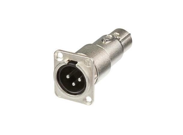 Neutrik NA3MDF XLR 3P Han-Hun feedthrough adapter