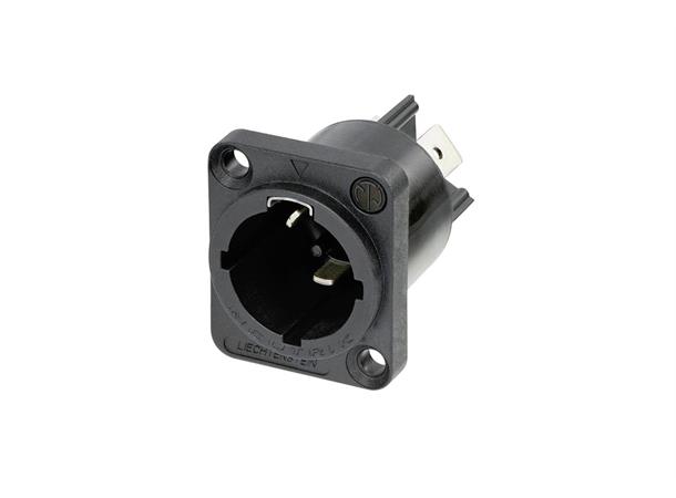 Neutrik NAC3MPX-TOP powerCON TRUE1 Ch Inlet 1/4" flat tab 