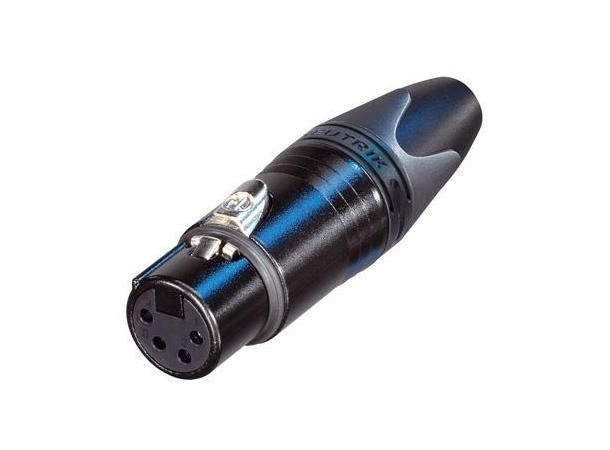 Neutrik NC4FXX-BAG XLR plugg 4P Hun Sort 