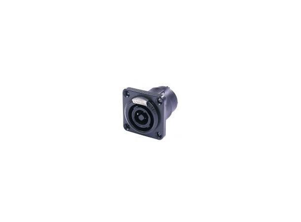 Neutrik NLT4FP-BAG Speakon chassis 4P Hun Sort G-type