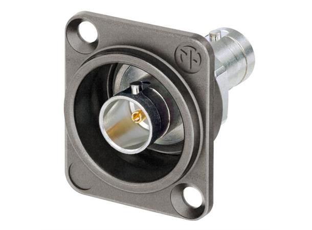 Neutrik UHD BNC D Chassis Feedthrough 75 Ohm Grounded