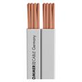 TRIBUN Speaker cable 2x4,00mm² hvit Flat og pen kabel.