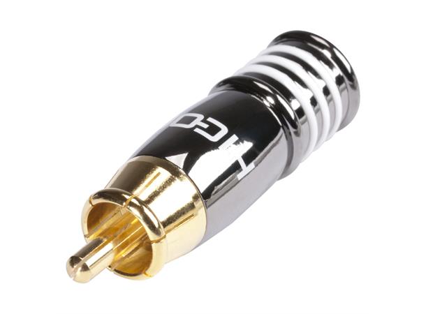 KabelPlug - neutral HICON RCA, 2-pole , metal