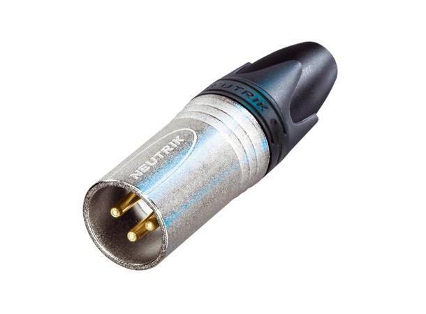 Neutrik NC3MXX-EMC XLR plugg 3p Han Nikkel RF screening