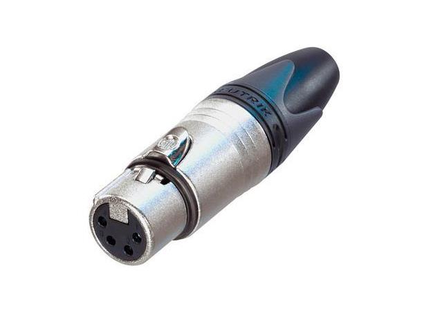 Neutrik NC4FXX XLR plugg 4P Hun Nikkel