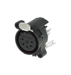 Neutrik NC5FAV XLR receptacle chassis 5P Hun vertikal PCB
