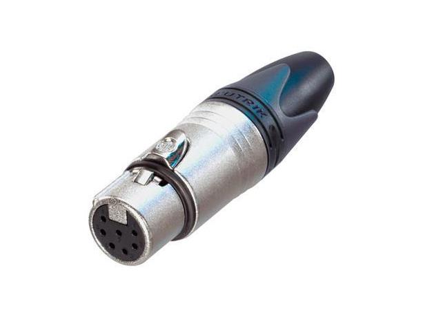 Neutrik NC7FXX XLR plugg 7P Hun Nikkel 