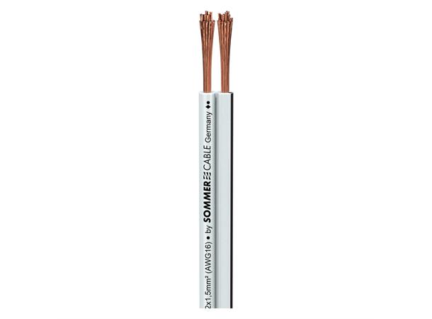 SC-NYFAZ Speakerkabel 2x1,5 qmm, hvit Fin til installasjon.
