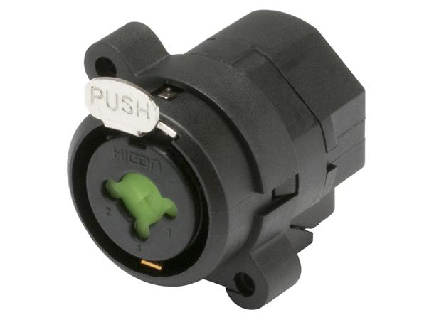 HICON HI-XJEF6S Kombi TRS/XLR kontakt For chassis. Loddetilk. 