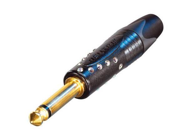 Neutrik NP2X-B-Crystal Jack plugg 2P Han sort CRYSTAL