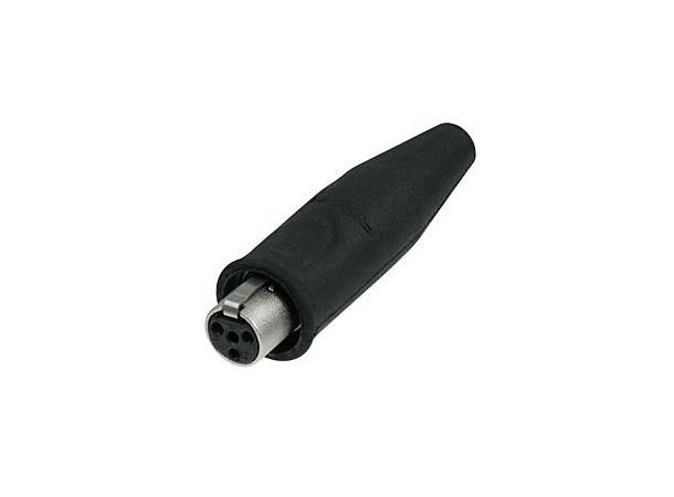 Neutrik REAN RT4FC-B-W XLR TA4F plugg hun gull waterres
