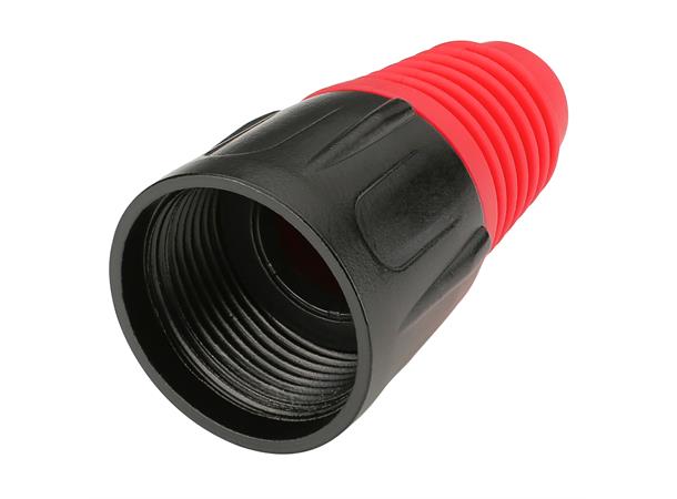 HICON HI-XCAP2 metall ende for XLR For HICON XLR. Rød cap