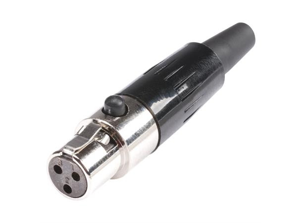 HICON HI-XMCF3 3-pin Mini XLR hun Maks kabel Ø 3.2mm 