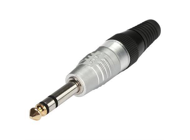 HICON Jack silbermatt  Goldtip HICON jack (6,3mm)  3-pole