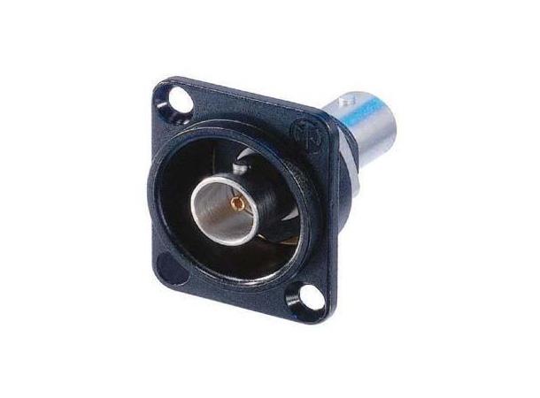 Neutrik NBB75DFIB BNC D Hus sort, ch feedthrough Isolated 