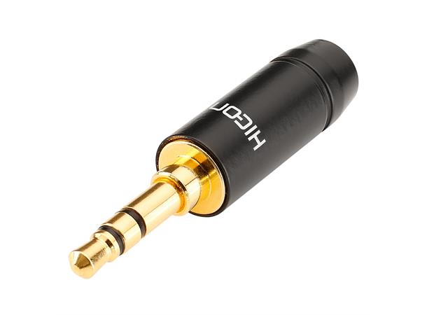 HICON HI-J35S05 3.5mm MiniJack han Stereo. Maks kabel Ø5.8mm 