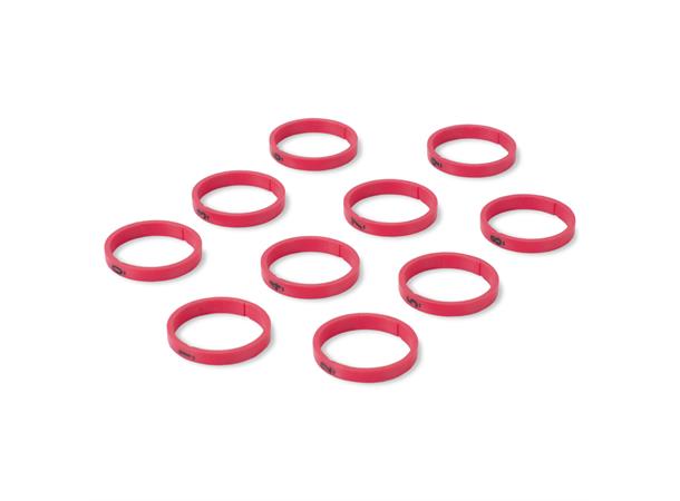 HICON HI-XC-09-RT Nr.ring for XLR 10 stk. merket "0"-"9". For HICON XLR 