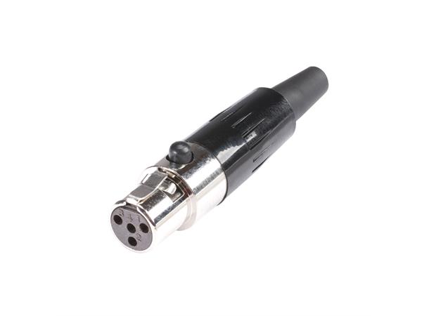HICON HI-XMCF4 4-pin Mini XLR hun Maks kabel Ø 3.2mm 