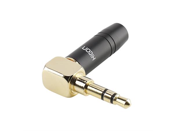 HICON JacknPlug 3,5  90°abgew HICON jack (3,5mm), 3-pole