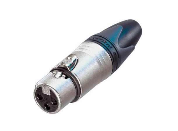 Neutrik NC3FXX XLR plugg 3P Hun Nikkel