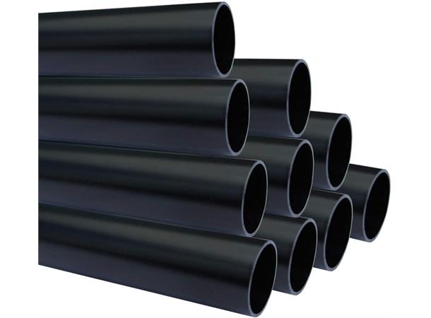 Aluminiumsrør 48 x4mm Sort 200cm T6082 Ø 48mm - 4mm gods 