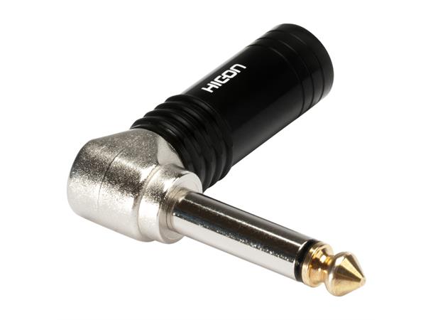 HICON-JacknPlug 6,3  90 Grad HICON jack (6,3mm)  2-pole 