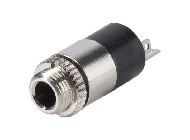 HICON HI-J35SEF 3.5mm MiniJack hun Stereo. For chassis. Loddetilkilkobling. 