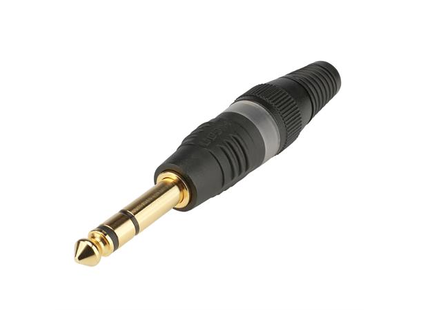 HICON Jacknst. 6,3mm  Goldpin HICON jack (6,3mm)  3-pole