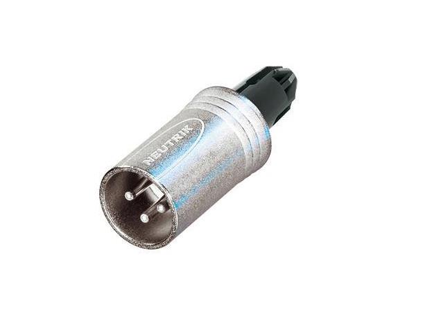 Neutrik NC3MXX-WOB XLR plugg 3P Han Nikkel uten foring