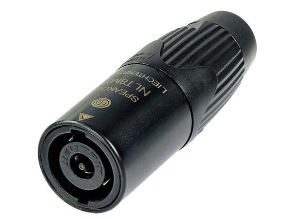 Neutrik NLT8MX-BAG Speakon plugg 8P Han Sort låsbar 